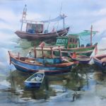 Рыбацкие лодки. Район г. Таиланд
